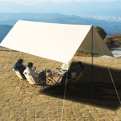 ซื้อ กลางแจ้ง พกพา แคมป์สแควร์ เงา Canopy กันฝน เงิน Awning พิกนิค หนา Canopy online manufacture