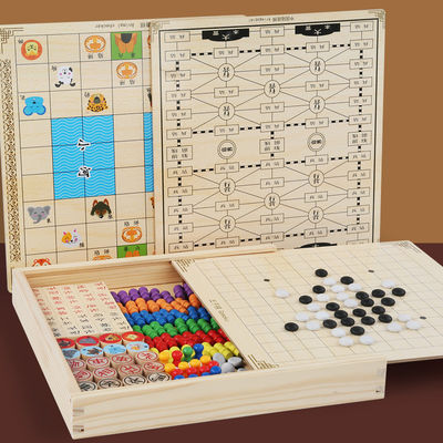 Купить Деревянная многофункциональная игра Шахматные шашки Летающие шахматы Гомоку online manufacture